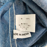 【Men's L ブルー系】 Camco（カムコ） シャンブレー シャツ Chambray Shirt コットン ウェア トップス インナー シャツ ロングスリーブシャツ 化繊 z00058766  化繊 ロングスリーブシャツ インナー シャツ トップス ウェア