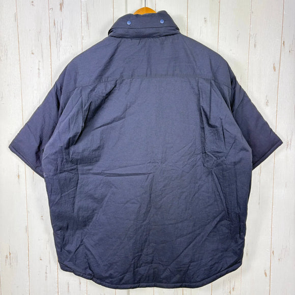 【Unisex 3 ネイビー系】 迷迭香 ( マンネンロウ ) パデッド ショートスリーブ シャツ Padded Short Sleeve Shirt Navy z00058953 Navy 化繊インサレーション アウター ジャケット トップス ウェア