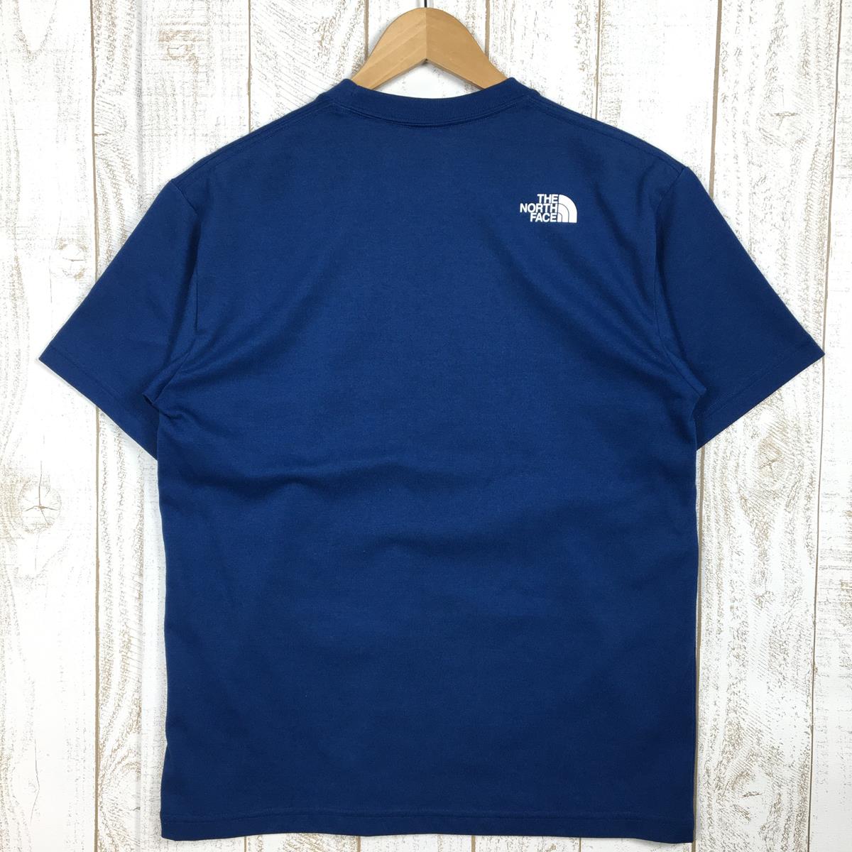 【Men's S ブルー系】 The North Face ( ザ・ノースフェイス ) ショートスリーブ ヌプシ ティー S/S Nuptse Tee Tシャツ NT32352 Asian Men's  コットン ショートスリーブTシャツ クルーネック インナー