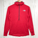 【Women's M レッド系】 The North Face ( ザ・ノースフェイス ) パワードライ グリッド フーディ Powerdry Grid Hoodie ポリエステル ウェア トップス アウター ジャケット フリース ポーラテック・パワードライ z000-1