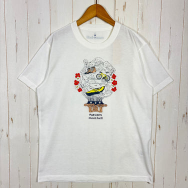 【Men's S ホワイト系】 Montbell ( モンベル ) ウイックロン ご当地 ティーシャツ 福岡県限定 ポリエステル ウェア トップス インナー シャツ ショートスリーブTシャツ クルーネック 化繊 z00061320  化繊 ショートスリーブTシャツ