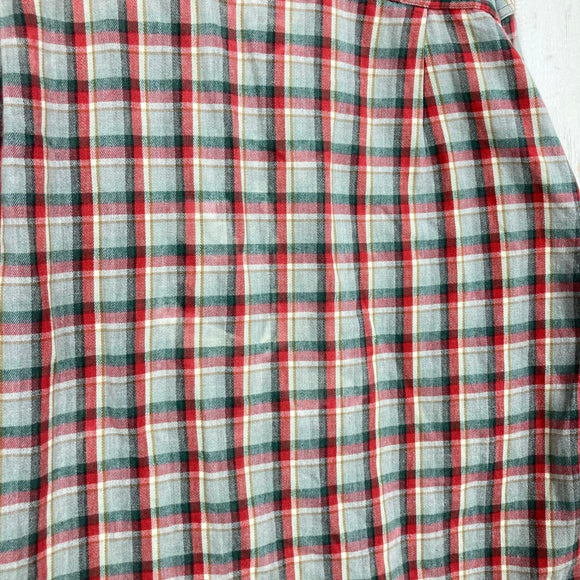 【Men's M グリーン系】 1994 Patagonia ( パタゴニア ) ヘビー フランネル シャツ Heavy Flannel Shirt Ombre Boxes / Auburn 生産終了モデル 入手困難 コットン ウェア トップス インナー シャツ ロ