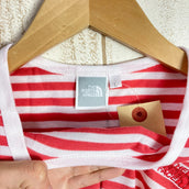 【Women's L ピンク系】 The North Face ( ザ・ノースフェイス ) ショートスリーブ サンセットボーダー S/S SUNSET BORDER ポリプロピレン ウェア トップス インナー シャツ ショートスリーブTシャツ クルーネック 化繊 z0 - 【公式】2ndGEAR（セカンドギア）Webショップ【登山用品・アウトドア用品専門 買取販売店】