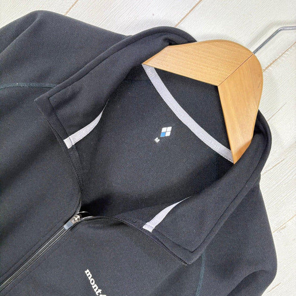 【Men's M ブラック系】 Montbell ( モンベル ) ウイックロン ZEOサーマル ジャケット Men's Wickron ZEO Thermal Jacket Men's 裏面起毛 UVカット ポリエステル ウェア トップス インナー シャツ ロング