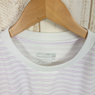 【Women's L ホワイト系】 Marmot ( マーモット ) ウィメンズサラピークボーダーハーフスリーブクルー ポリエステル TOWPJA69 Asian Women's ライラック 化繊 ショートスリーブシャツ インナー シャツ トップス ウェア - 【公式】2ndGEAR（セカンドギア）Webショップ【登山用品・アウトドア用品専門 買取販売店】