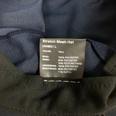 Unisex Large Navy Yamatomichi Stretch Mesh Hat, Navy, Polyester, Clothing, Accessories, Headwear, Hat, z00053989, Navy