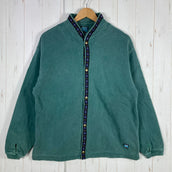 【Women's L グリーン系】 1990s Alf ( アルフ ) チロリアン スウェット カーディガン Tyrolean Sweat Cardigan ビンテージ オリジナル 入手困難 コットン ウェア トップス アウター ジャケット コットン z00054501