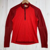 【Women's S レッド系】 Montura ( モンチュラ ) ハーフジップ ロングスリーブティー Half Zip Long Sleeve Tee ポリエステル ウェア トップス インナー シャツ ロングスリーブシャツ 化繊 z00059345  化繊 ロング