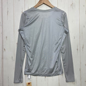 【Women's 1 グレー系】 Goldwin ( ゴールドウィン ) クーリング ラウンドネック ロングスリーブ Cooling Roundneck Long Sleeve ナイロン ウェア トップス インナー シャツ ロングスリーブTシャツ クルーネック 化繊