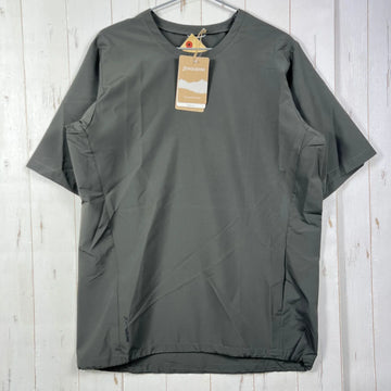 【Unisex S グリーン系】 Houdini ( フーディニ ) ウェザー ティー Weather Tee 159784 BAREMARK GREEN z00055961 BAREMARK GREEN 化繊 ショートスリーブTシャツ クルーネック インナー シャツ