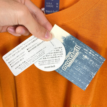 【Men's L オレンジ系】 Montbell ( モンベル ) ウイックロン ブリーズスパン T WIC. Breeze Span T ウェア トップス インナー シャツ ショートスリーブシャツ 化繊 z00053620  化繊 ショートスリーブシャツ インナー