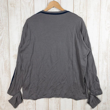 【Men's L グレー系】 Budo ( ブドー ) メリノウール ロングスリーブ カットソー Merino Wool Long Sleeve Cut Saw Tシャツ ロンt B22CB227A Asian Men's Utsubushi / Navy ウール - 【公式】2ndGEAR（セカンドギア）Webショップ【登山用品・アウトドア用品専門 買取販売店】