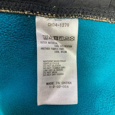 Chums 男士抓绒拉链外套，小号，米色，蓝色，涤纶，上衣，外套，抓绒夹克，z00055529，蓝色