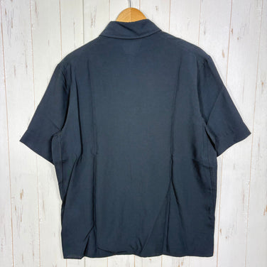 【Men's M ブラック系】 Houdini ( フーディニ ) メンズ ツリー ショートスリーブ シャツ M's Tree Shortsleeve Shirt 860051 True Black Light z00058245 True Black Light