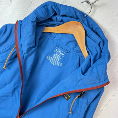 男式小号蓝色 LLBean Mountain Classic 防风夹克（已停产，难以找到）尼龙防风夹克/外套上衣 (z00053914)