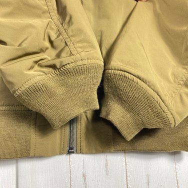 The North Face Men's Insulation Bomber Jacket, Size Small, Green. Polyester outerwear with synthetic insulation. (z0005)