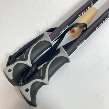 One Size Purple Kizaki Trekking Poles, 3-Section Walking Sticks, Set of 2, Aluminum, Trekking Poles, z00054186