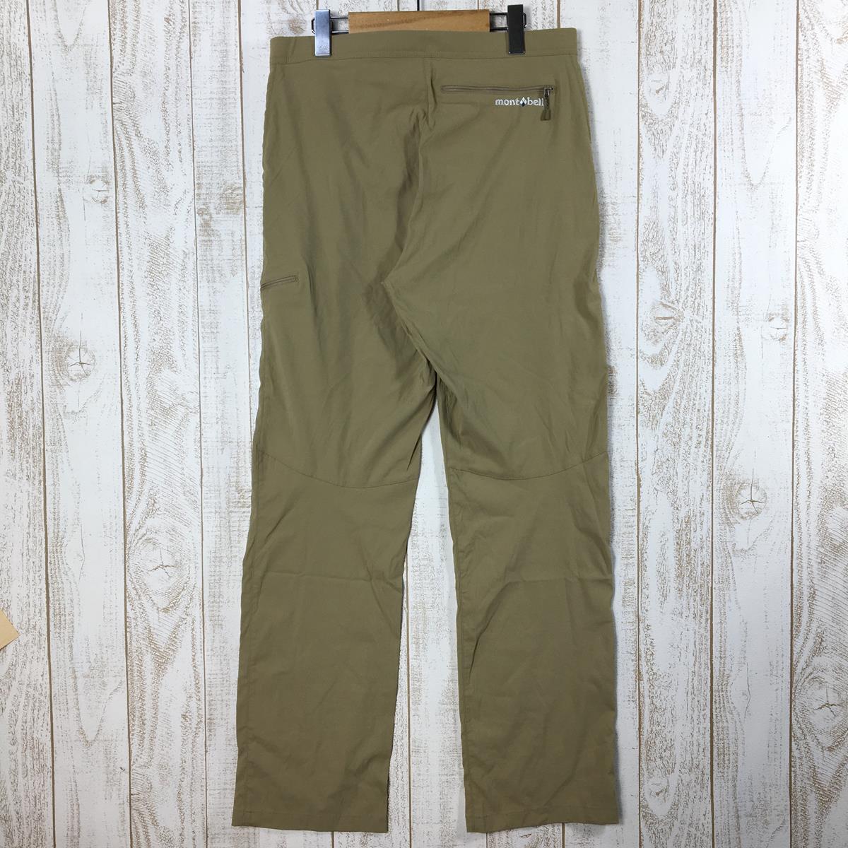 【Men's M ベージュ系】 Montbell ( モンベル ) ストレッチ ライトパンツ 1105628 Asian Men's  ソフトシェル ロングパンツ ボトムス ウェア