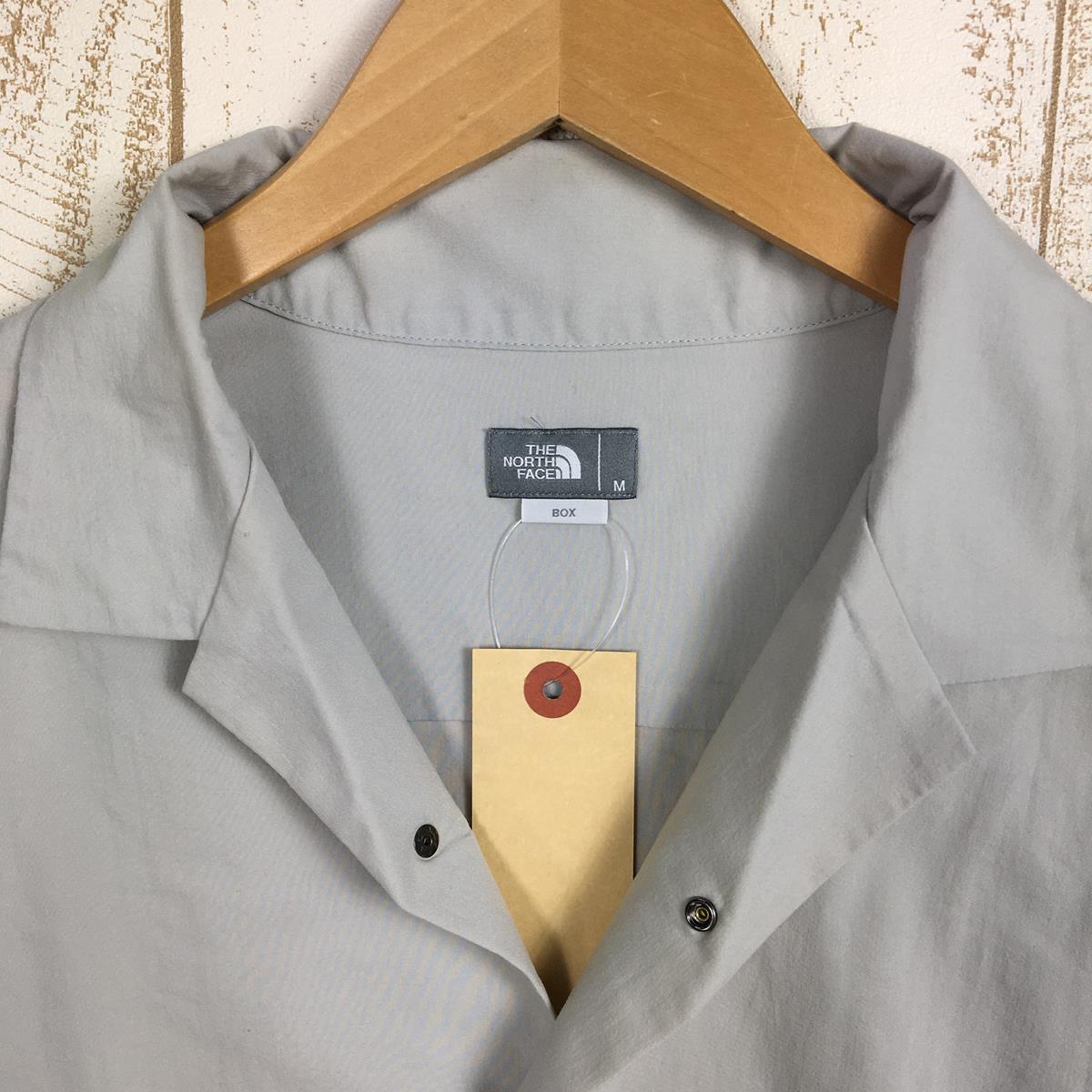 【Men's M アイボリー系】 The North Face ( ザ・ノースフェイス ) ショートスリーブ マラパイ ヒル シャツ S/S Malapai Hill Shirt 速乾 ナイロン NR22060 Asian Men's  化繊 ショートスリーブシャツ