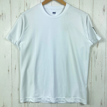 [Men's S White] Helly Hansen S/S Team Dry Tee Polyester Wear Tops Inner Shirt Short Sleeve T-Shirt Crew Neck Synthetic z00057