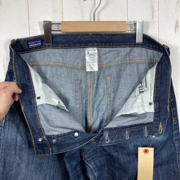 【Men's 34 ネイビー系】 2013 Patagonia ( パタゴニア ) レギュラー フィット ジーンズ レギュラー Regular Fit Jeans - Regular DKW ( Dark Wash ) オーガニックコットン100% デニム オーガニッ