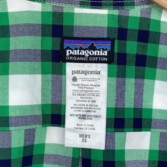 【Men's XS ブルー系】 2013 Patagonia ( パタゴニア ) フェズマン シャツ Fezzman Shirt JCY オーガニックコットン ウェア トップス インナー シャツ ショートスリーブシャツ コットン z00058892 JCY コットン