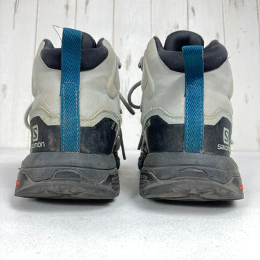 【Women's 23.5cm グレー系】 Salomon ( サロモン ) エックス ウルトラ 4 ミッド ワイド ゴアテックス X ULTRA 4 MID WIDE GORE-TEX QUARRY / BLACK / LEGION BLUE フットウェア トレッキングブーツ