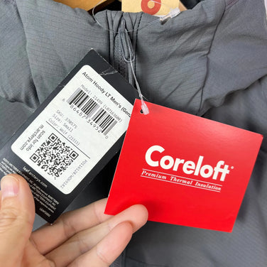 Men's Small Gray Arcteryx Leaf Atom Hoody LT Gen2 Wolf 21333 (Discontinued Model, Hard to Find) Synthetic Down Jacket, Outerwear