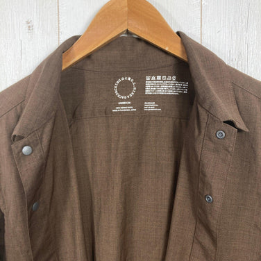 [Unisex M Brown] Yamatomichi Merino Shirt Merino Wool Wear Tops Inner Shirt Long Sleeve Shirt Wool z00058595 Wool Long Sleeve Shirt Inner Shirt