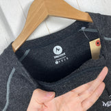 Men's Medium Black Marmot Wool Long Sleeve Tee, Wool Top, Undershirt, Long Sleeve T-Shirt with Crew Neck, Wool (z00054280)