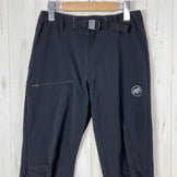 【Men's XS ブラック系】 Mammut ( マムート ) アジリティ パンツ アジアンフィット Aegility Pants AF 4WAYストレッチ 耐久撥水 一体型ベルト ナイロン ウェア ボトムス ロングパンツ ソフトシェル z00061313  ソフト