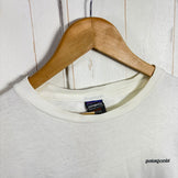 【Men's L ホワイト系】 1996 Patagonia ( パタゴニア ) ザ・フィッツロイ スカイライン ティー The Fitzroy Skyline Tee 生産終了モデル 入手困難 オーガニックコットン 黒タグ オーガニックコットン ウェア トップス