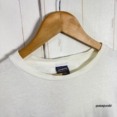 【Men's L ホワイト系】 1996 Patagonia ( パタゴニア ) ザ・フィッツロイ スカイライン ティー The Fitzroy Skyline Tee 生産終了モデル 入手困難 オーガニックコットン 黒タグ オーガニックコットン ウェア トップス