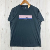 【Men's M グレー系】 Montbell ( モンベル ) WIC.T マッターホルン WIC.T Matterhorn ポリエステル ウェア トップス インナー シャツ ショートスリーブTシャツ クルーネック 化繊 z00058899  化繊 ショートスリ