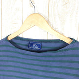 【Unisex M ブルー系】 セントジェームス ウェッソン バスクシャツ Unisex ブルー×グリーン 化繊 ロングスリーブTシャツ クルーネック インナー シャツ トップス ウェア - 【公式】2ndGEAR（セカンドギア）Webショップ【登山用品・アウトドア用品専門 買取販売店】