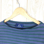 【Unisex M ブルー系】 セントジェームス ウェッソン バスクシャツ Unisex ブルー×グリーン 化繊 ロングスリーブTシャツ クルーネック インナー シャツ トップス ウェア - 【公式】2ndGEAR（セカンドギア）Webショップ【登山用品・アウトドア用品専門 買取販売店】