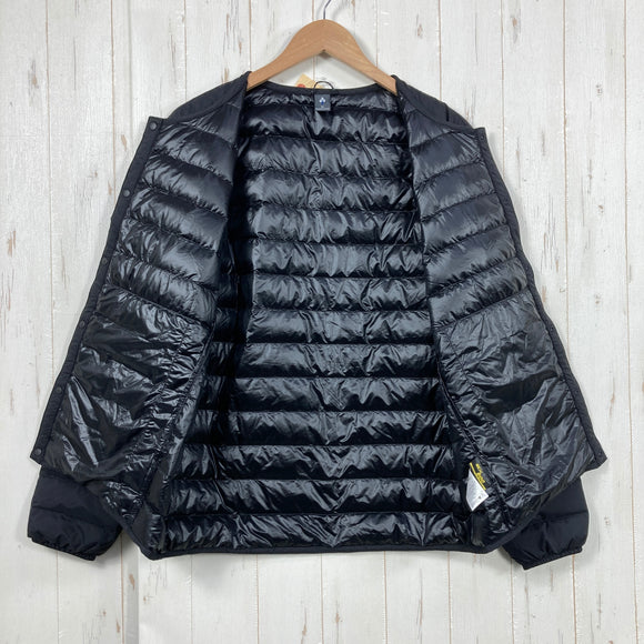【Men's M ブラック系】 Montbell ( モンベル ) スペリオダウン ラウンドネックジャケット Men's Superior Down Round Neck Jacket BK 800FP EXダウン スナップボタン ダウン ウェア トップス アウター