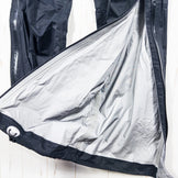 男式 M 黑色 Finetrack Ever Breath Photon 裤子，尼龙，防雨外套，长裤，z00052908