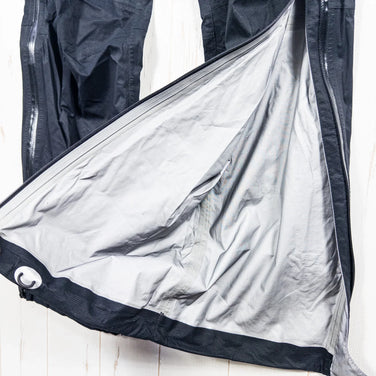 男式 M 黑色 Finetrack Ever Breath Photon 裤子，尼龙，防雨外套，长裤，z00052908