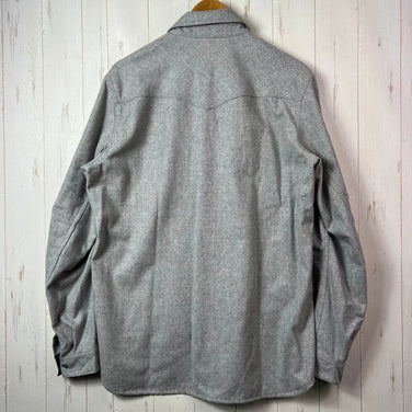 Norrona Tamok 男女通用中灰色羊毛纯色衬衫 2313 Drizzle Melange。难得一见的羊毛上衣、内衣、长袖衬衫。