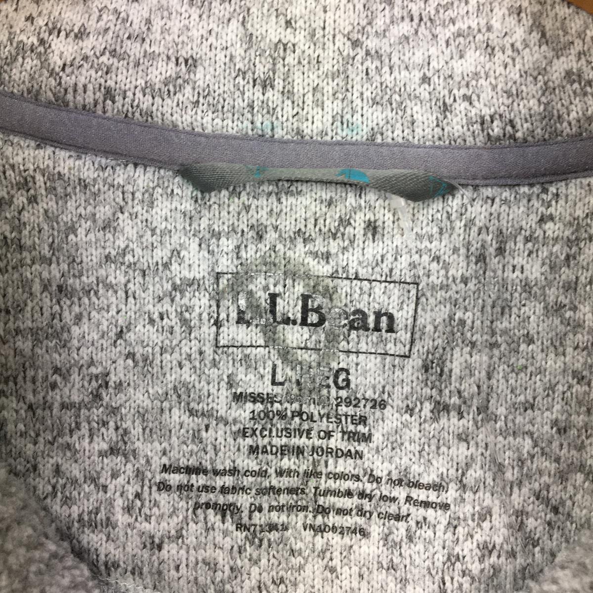 【女款L灰色】Llbean（Llbean）女款Llbean毛衣抓绒套头女Llbean毛衣抓绒套头衫292726国际女装