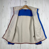 男士M码蓝色Millet Trilogy X Loft象牙白夹克（难找，韩版标准款）。聚酯纤维抓绒上衣。(z0005430)