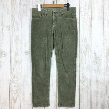 【Women's 26 グリーン系】Patagonia ( パタゴニア ) フィッテド コーデュロイ パンツ Fitted Corduroy Pants 55055 International Women's コットン ロングパンツ ボトムス ウェア - 【公式】2ndGEAR（セカンドギア）Webショップ【登山用品・アウトドア用品専門 買取販売店】
