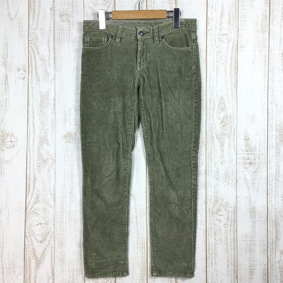 【Women's 26 グリーン系】Patagonia ( パタゴニア ) フィッテド コーデュロイ パンツ Fitted Corduroy Pants 55055 International Women's コットン ロングパンツ ボトムス ウェア - 【公式】2ndGEAR（セカンドギア）Webショップ【登山用品・アウトドア用品専門 買取販売店】