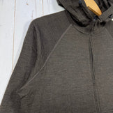 Yamatomichi 男女通用中号棕色美利奴羊毛全拉链连帽衫。美利奴羊毛上衣、内搭衬衫、连帽衫、羊毛，z00056349。