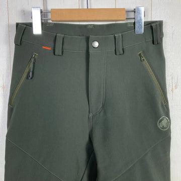 【Men's 46 グリーン系】 Mammut ( マムート ) ウィンター ハイキング ソフトシェル パンツ Winter Hiking SO Pants ポリエステル ウェア ボトムス ロングパンツ フリース z00054695  フリース ロングパンツ ボトムス