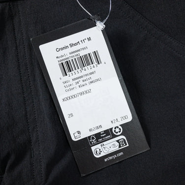 【Men's XS ブラック系】 Arcteryx ( アークテリクス ) クロニン ショートパンツ 11 インチ Cronin Shorts 11 Inch ソフトシェル ハーフパンツ ショーツ X000007993 International Men's ソフト - 【公式】2ndGEAR（セカンドギア）Webショップ【登山用品・アウトドア用品専門 買取販売店】