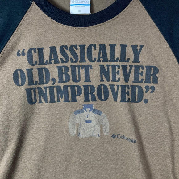 【Men's XS ブラウン系】 Columbia ( コロンビア ) ロングスリーブ ラグラン ティー Longsleeve Raglan Tee ポリエステル ウェア トップス インナー シャツ ロングスリーブTシャツ クルーネック コットン z00059879