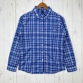 【Women's M ブルー系】 Montbell ( モンベル ) WIC.ライト シングルポケット ロングスリーブシャツ Wickron Light Single Pocket Long Sleeve Shirt ポリエステル ウェア トップス インナー シャツ