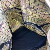 均码绿色 Yamatomichi (Yama to Michi) THREE Multicam 网眼尼龙储物背包，容量 30L-54L，X-Pac (X-Pac) z00054570